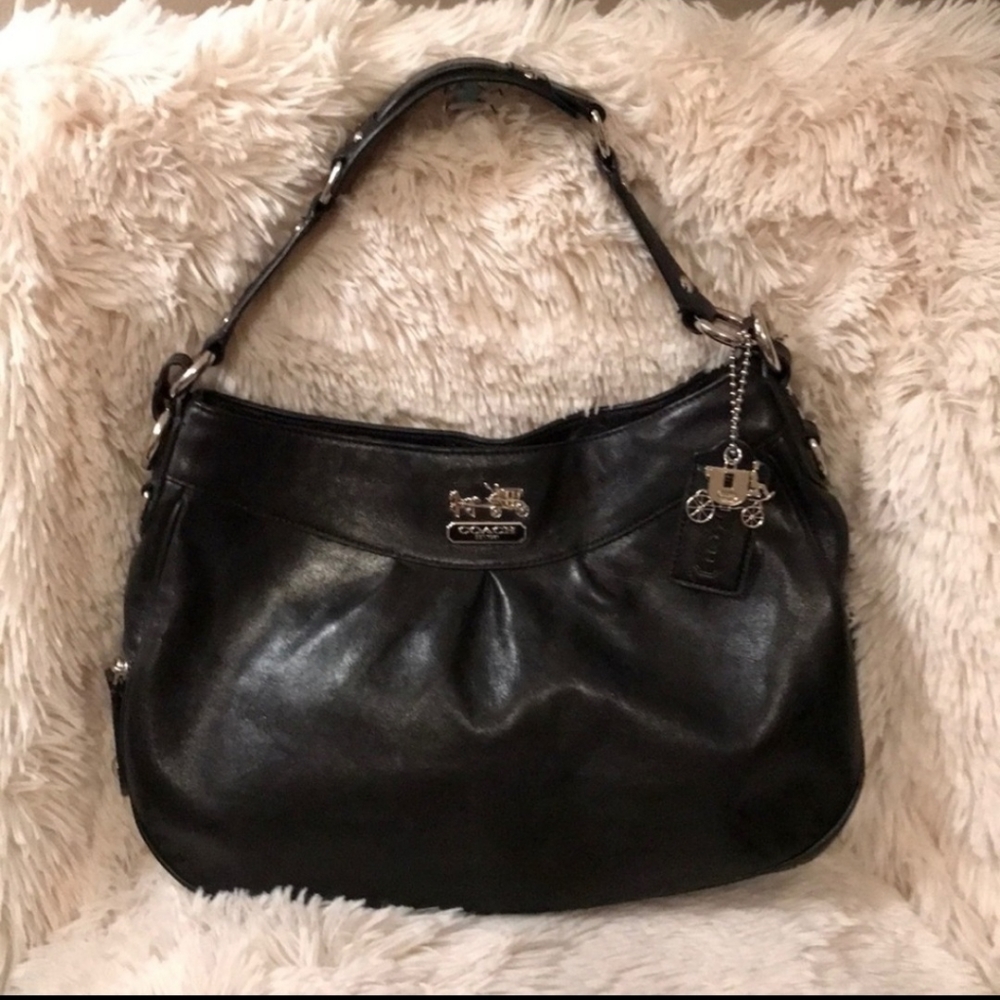 Black coach handbag